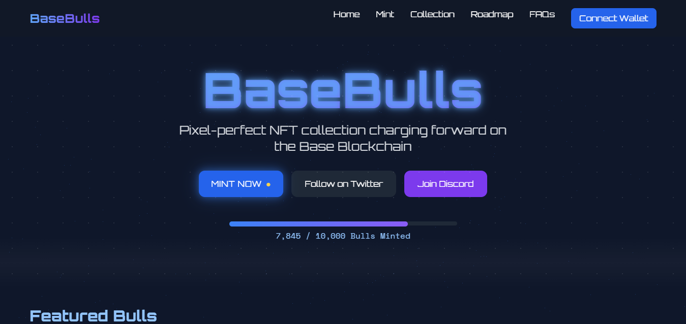 Base bull NFT